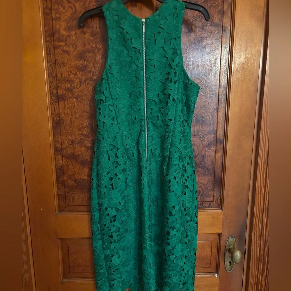 NWT Elegant Grass Green Lace Dress by Antonio Melani size 10. - Picture 2 of 4